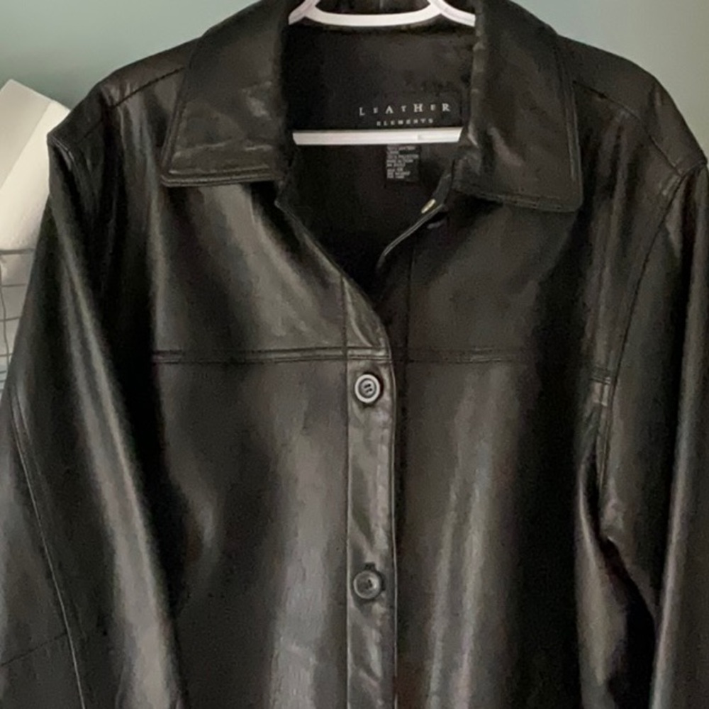 Leather Car Coat